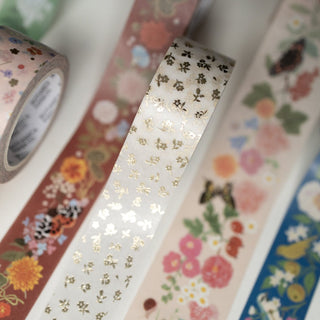 PETITE GOLD FLORA | Washi Tape - Botanica Paper Co.®