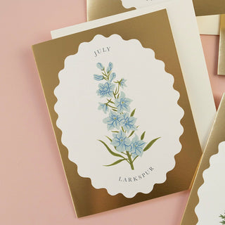 BIRTH MONTH FLOWER | JULY | greeting card - Botanica Paper Co.®
