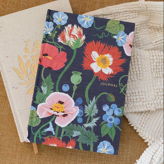 POPPY GARDEN | LINEN BOUND JOURNAL - Botanica Paper Co.®