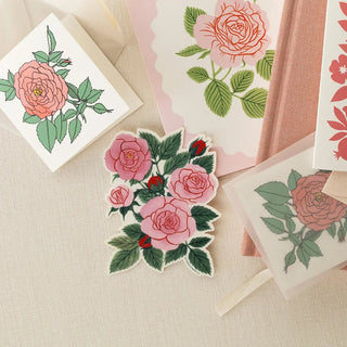 ROSA | CLEAR VINYL STICKER - Botanica Paper Co.®