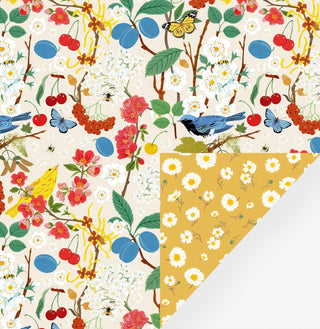 TREE CHATTER | Double Sided Gift Wrap - Botanica Paper Co.®
