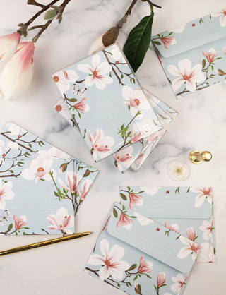 MAGNOLIA Envelopes | Boxed set of 15 - Botanica Paper Co.®