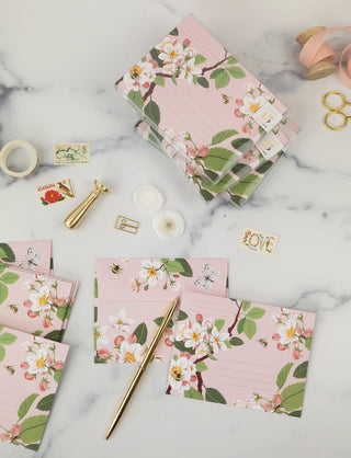 APPLE BLOSSOM Envelopes | Boxed set of 15 - Botanica Paper Co.®