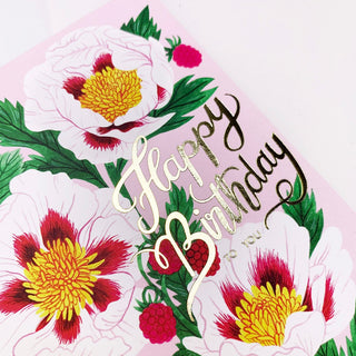 WHITE POPPY Birthday Card - Botanica Paper Co.®