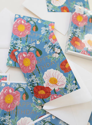 POPPIES Birthday Card - Botanica Paper Co.®