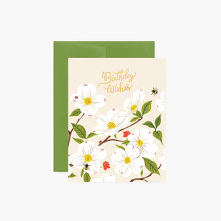 DOGWOOD Birthday Card - Botanica Paper Co.®