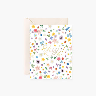 YAY Floral Confetti | greeting card - Botanica Paper Co.®