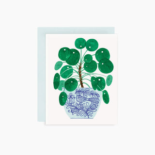 PILEA POT | Greeting Card - Botanica Paper Co.®
