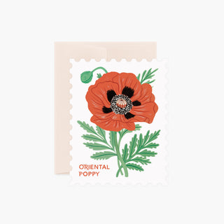 ORIENTAL POPPY | Die - Cut Card - Botanica Paper Co.®