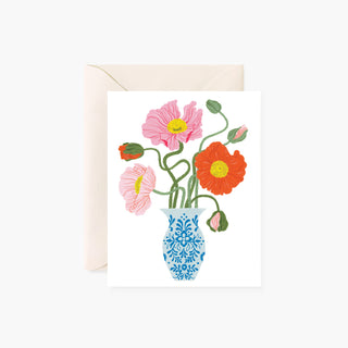 POPPY VASE | Greeting Card - Botanica Paper Co.®