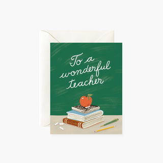 WONDERFUL TEACHER | Greeting Card - Botanica Paper Co.®
