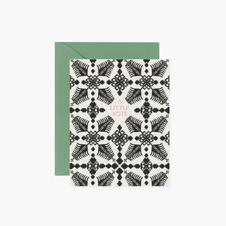 LITTLE NOTE FOLK PATTERN | Greeting Card - Botanica Paper Co.®