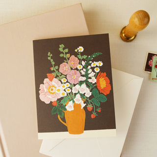 CLAY FLORAL VASE | greeting card - Botanica Paper Co.®