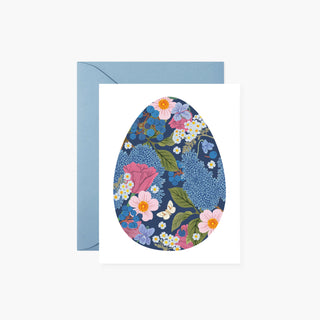 BLUE EASTER EGG | greeting card - Botanica Paper Co.®