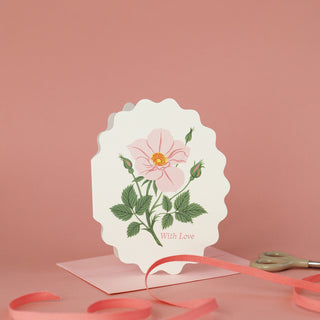 WITH LOVE, WILD ROSE | Valentine's greeting card - Botanica Paper Co.®