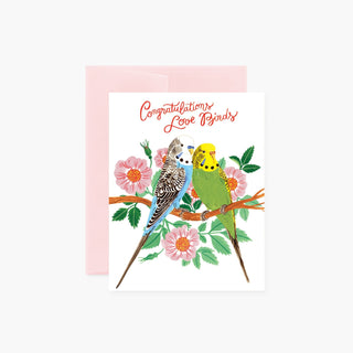 LOVE BIRDS Congratulations - Botanica Paper Co.®