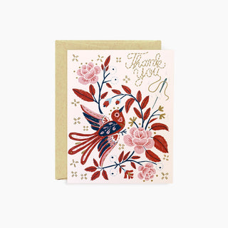 FOLK EMBROIDERY Thank You Card - Botanica Paper Co.®