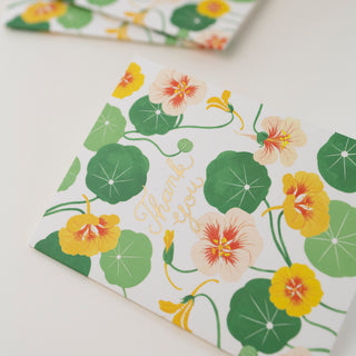 NASTURTIUM Thank You Card - Botanica Paper Co.®