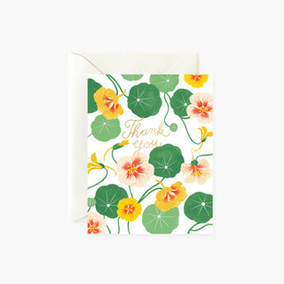 NASTURTIUM Thank You Card - Botanica Paper Co.®