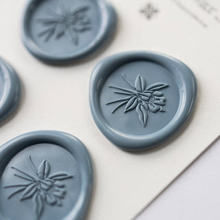 COLUMBINE | Self - Adhesive Wax Seal Set - Botanica Paper Co.®
