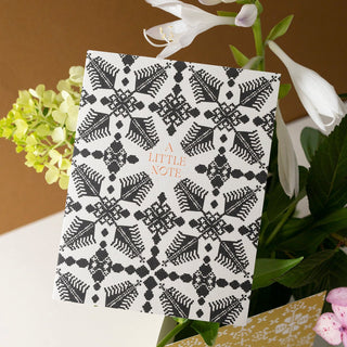 LITTLE NOTE FOLK PATTERN | Greeting Card - Botanica Paper Co.®