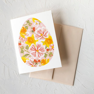 BLUSH EASTER EGG | greeting card - Botanica Paper Co.®