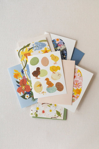 SPRING BABY CHICKS | greeting card - Botanica Paper Co.®