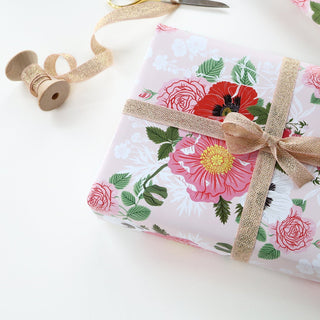 METALLIC LOOSE WEAVE RIBBON | natural & rose gold - Botanica Paper Co.®