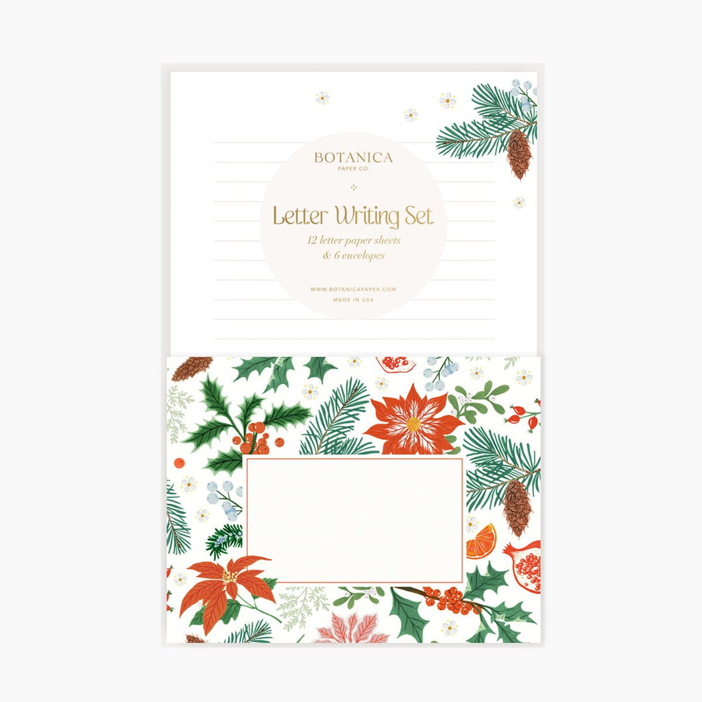 CHRISTMAS FLORA | Letter Writing Set – Botanica Paper Co.®