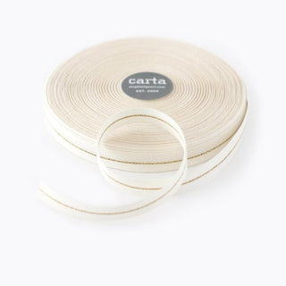 METALLIC LINE RIBBON 5/8" WIDTH | gold line - Botanica Paper Co.®
