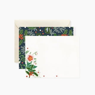CHRISTMAS ROSE Notecards | Set of 4 - Botanica Paper Co.®