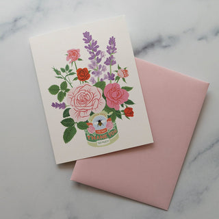 ROSE AND LAVENDER | Thank You Card - Botanica Paper Co.®