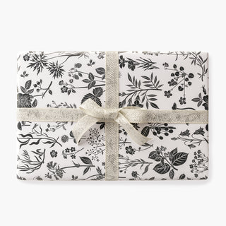 METALLIC LOOSE WEAVE RIBBON | natural & silver - Botanica Paper Co.®