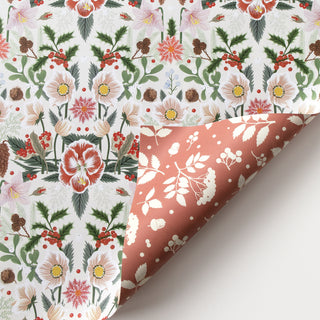 CHRISTMAS ROSE | Double Sided Gift Wrap - Botanica Paper Co.®