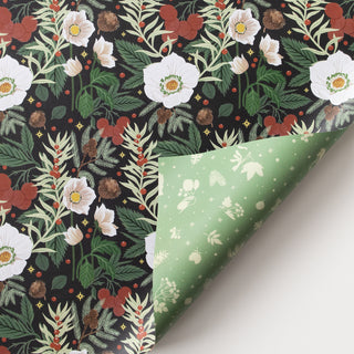 WINTER BOTANICALS | Double Sided Gift Wrap - Botanica Paper Co.®