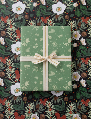 WINTER BOTANICALS | Double Sided Gift Wrap - Botanica Paper Co.®
