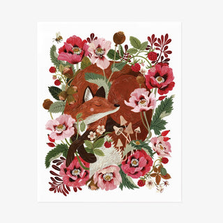 FOX & FLORA | ART PRINT - Botanica Paper Co.®
