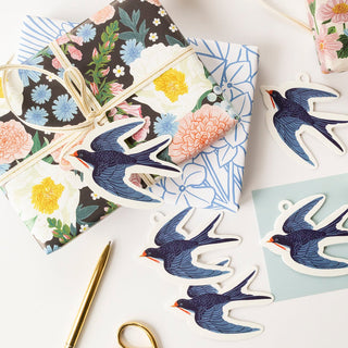 METALLIC LINE RIBBON | gold line - Botanica Paper Co.®