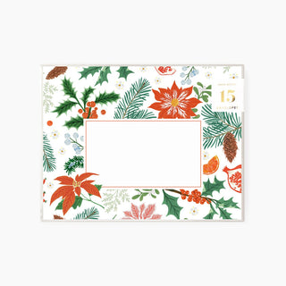 CHRISTMAS FLORA Envelopes | Boxed set of 15 - Botanica Paper Co.®