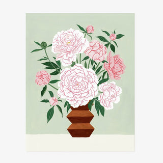 PEONY VASE | ART PRINT - Botanica Paper Co.®