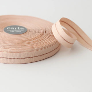 METALLIC LINE TIGHT WEAVE COTTON RIBBON - Botanica Paper Co.®