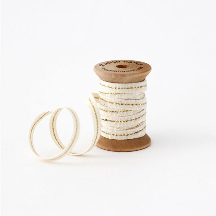 METALLIC LINE RIBBON | gold line – Botanica Paper Co.®