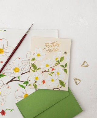 DOGWOOD Birthday Card - Botanica Paper Co.®