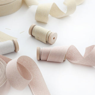 METALLIC WOVEN RIBBON | gold - Botanica Paper Co.®