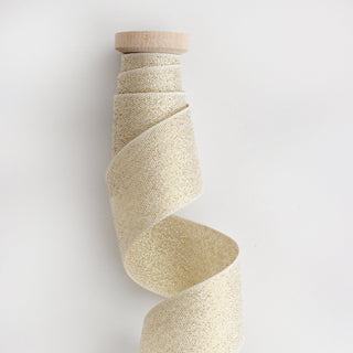 METALLIC WOVEN RIBBON | gold - Botanica Paper Co.®
